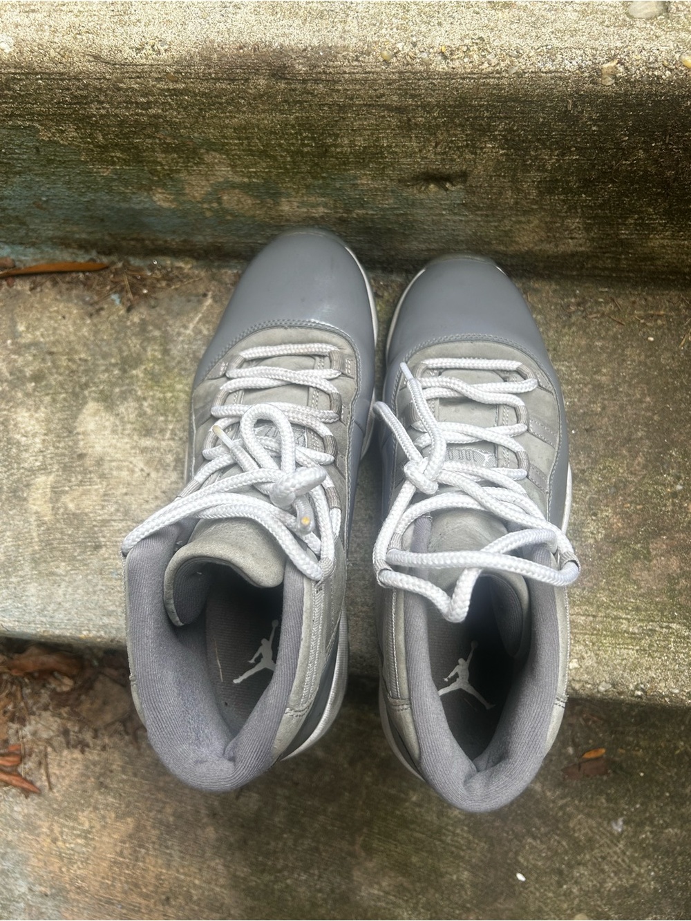 Jordan Men's Gray High-Top Basketball Shoes